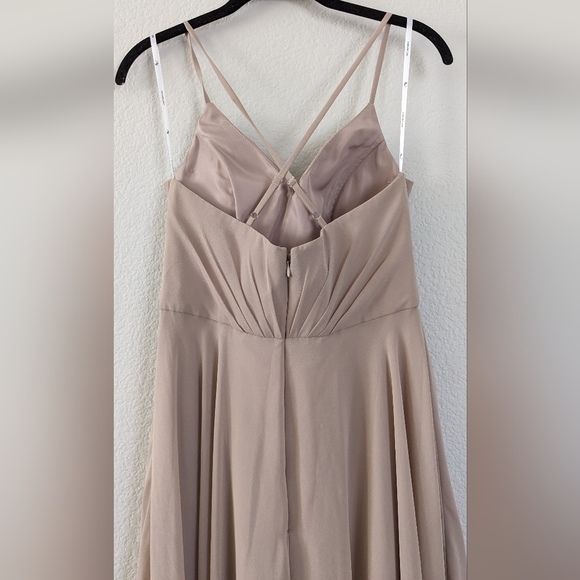 AW Melody Bridesmaid Prom Formal Special Occasion Wedding Guest Dress, 8, Taupe - Picture 7 of 8